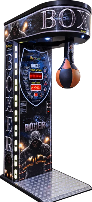 Máquina boxer Boy de Backser con ilustración de boxeador
