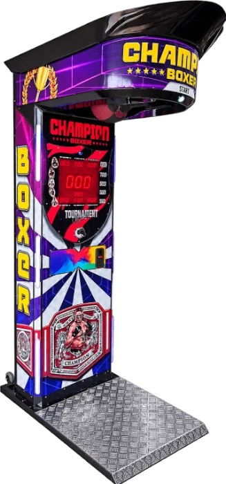 Maquina de boxeo Champion Morada de Backser, modelo multijugador de fibra