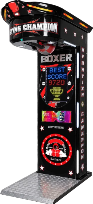 Maquina de golpes Fighting Champion LED de Backser con iluminación reforzada